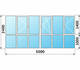 Панорамноеокно 5000x2400 Рехау